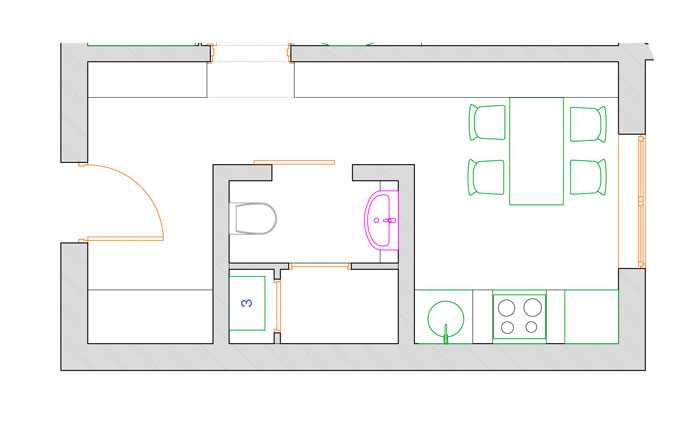 Однокомнатная квартира 40-42 метра: дизайн-проекты, фото интерьеров