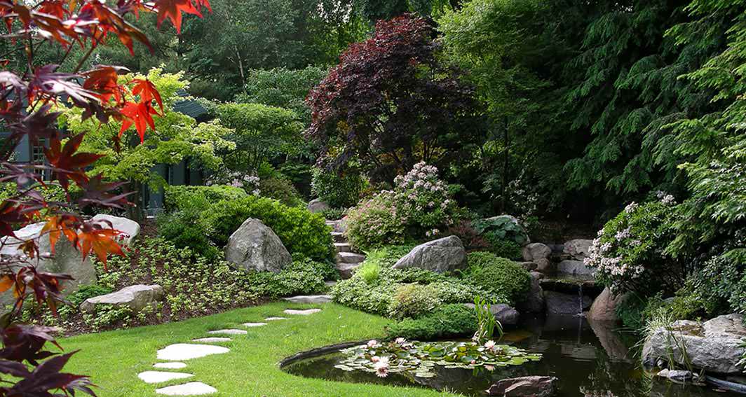 Сад в японском стиле: ландшафтный дизайн на даче - 16 фото