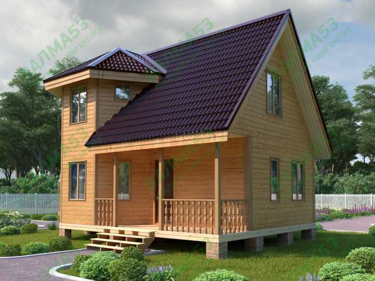  дома 8 на 8: отличный проект деревянного двухэтажного дома с .