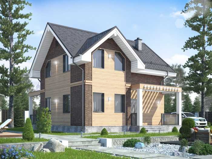 Проекты каркасных домов для круглогодичного проживания до 100 кв.м