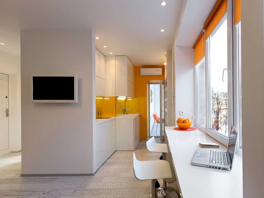 Приемы планировки и дизайна кухни в однокомнатной квартире