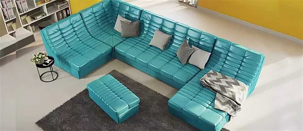 Модульный диван в интерьере: оригинальное и практичное решение при оформлении обстановки