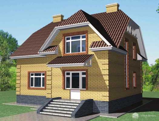 Проекты одноэтажных домов из кирпича, планировки кирпичных коттеджей, фото, цены в москве
