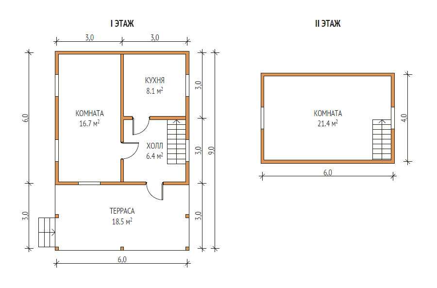 Планировка дома 6 на 6: инструкция, схемы, чертежи, современный дизайн, фотоварианты планировки и дизайна